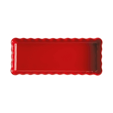 EH Tart-Börek-Fırın Kabı Dikdörtgen 36.5 x 15 cm Kırmızı/Burgundy -346034